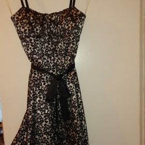 Black and White cocktail dress